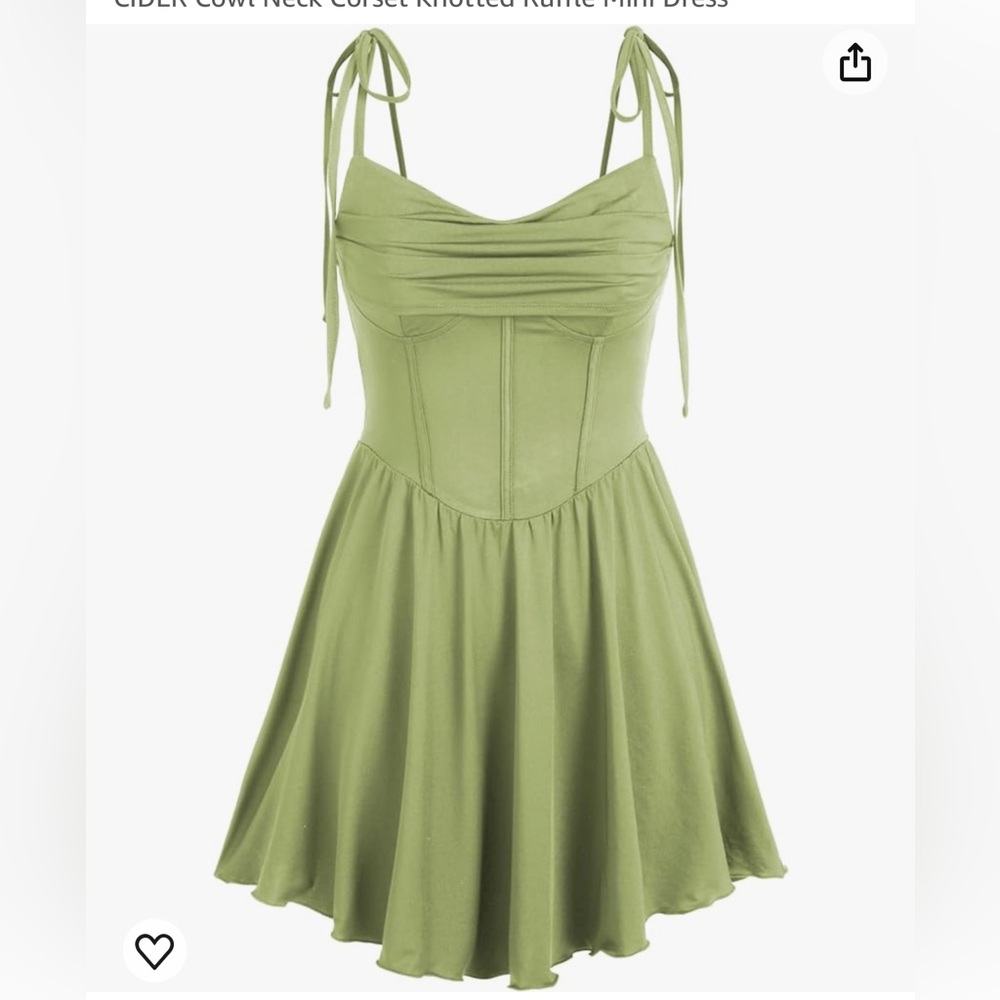 Cider cowl neck corseted dress
